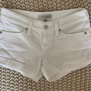 Guess White Jean Shorts (25)